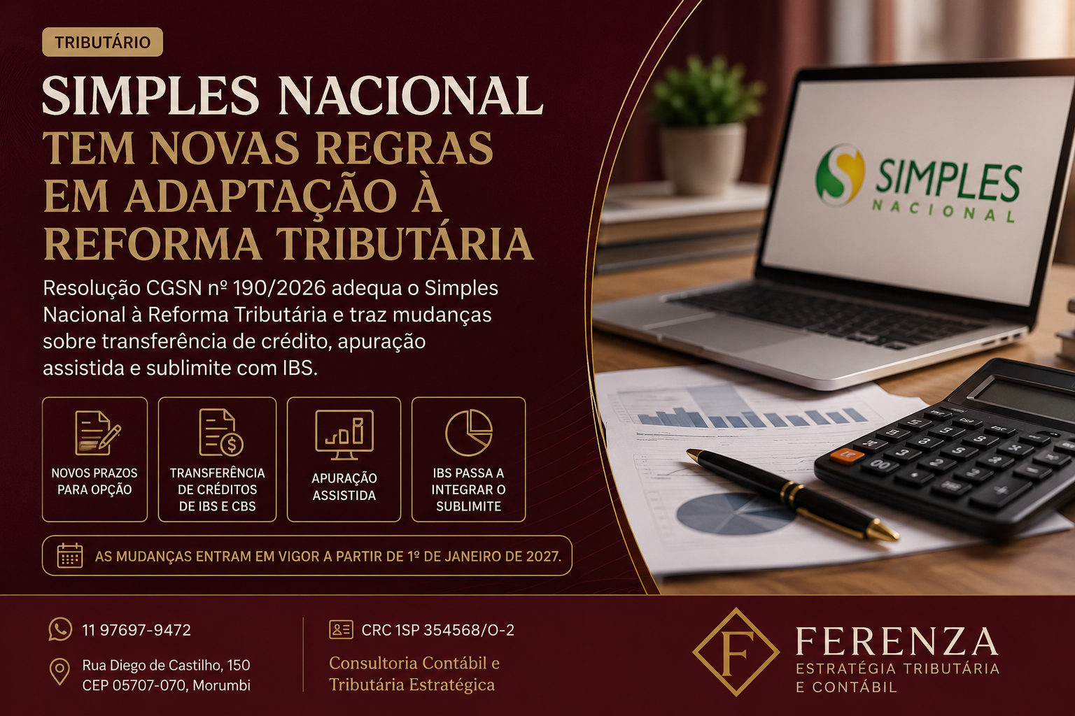 Simples Nacional tem novas regras em adaptação à Reforma Tributária